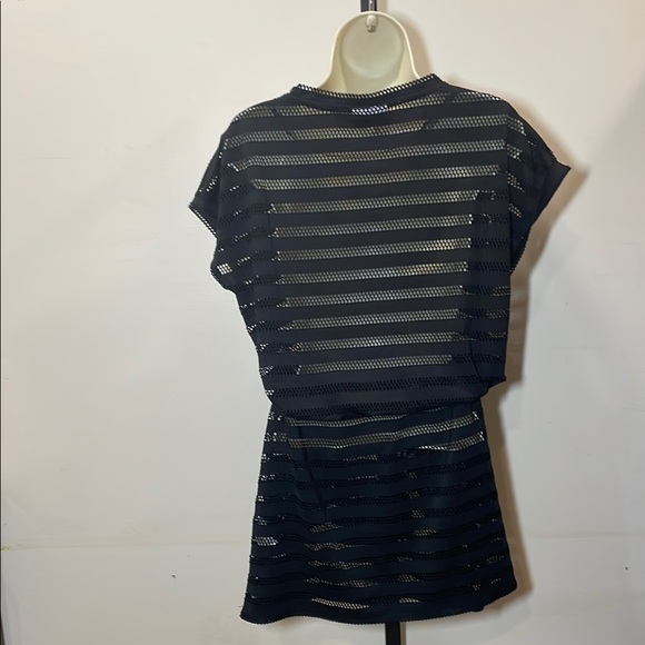 Calvin Klein Black Mesh Swim Coverup - Picture 3 of 8